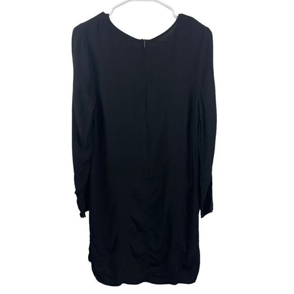 WAYF Nordstrom Black Long Sleeve Staple Dress Sz Large 100% Viscose Made in USA - Picture 2 of 8